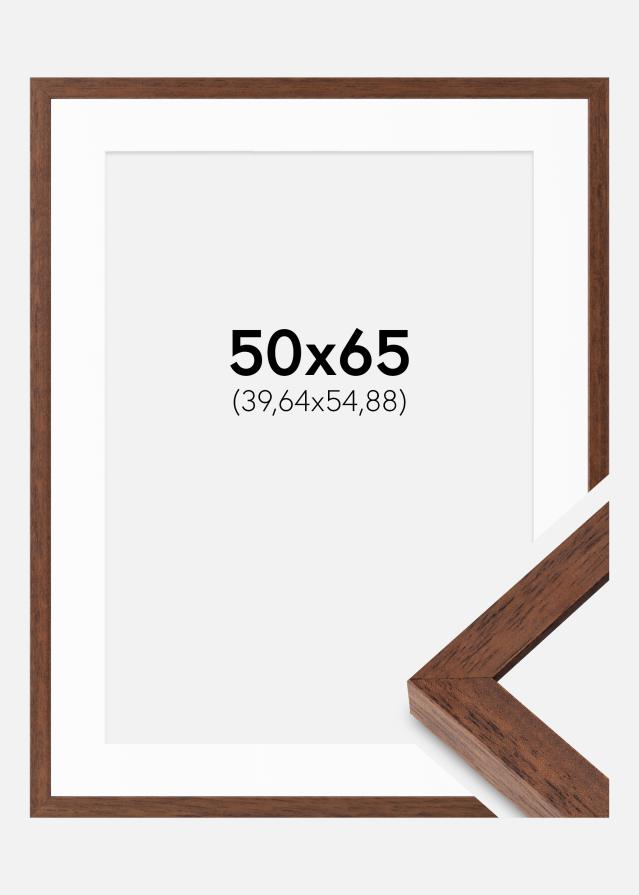 Rám Hermes Teak 50x65 cm - Pasparty biela 16x22 inches