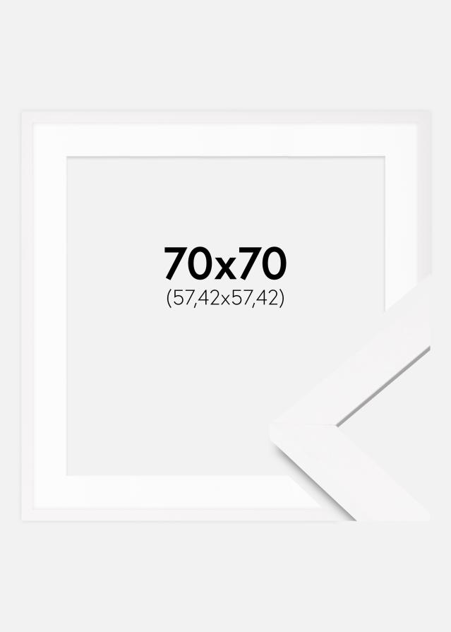 Rám BGA Classic Biela 70x70 cm - Pasparty Biela 23x23 inches