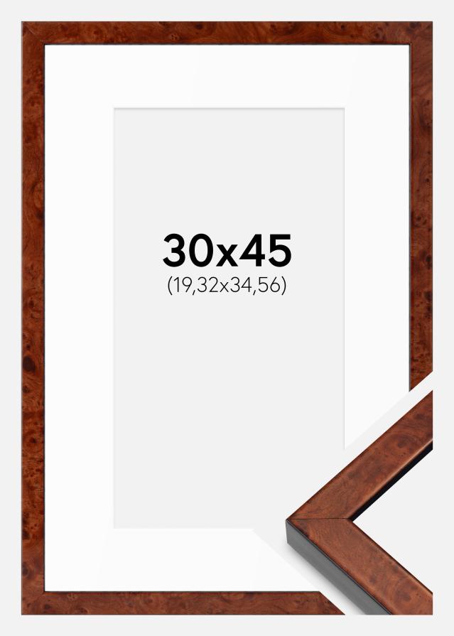 Rám Hermes Orech 30x45 cm - Pasparty biela 8x14 inches