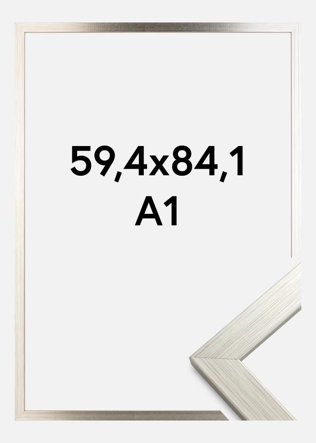 Rám Silver Wood Akrylové sklo 59,4x84,1 cm (A1)