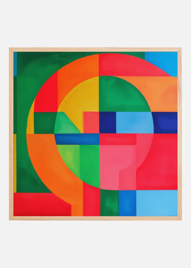 Colorful Geometry Plagát