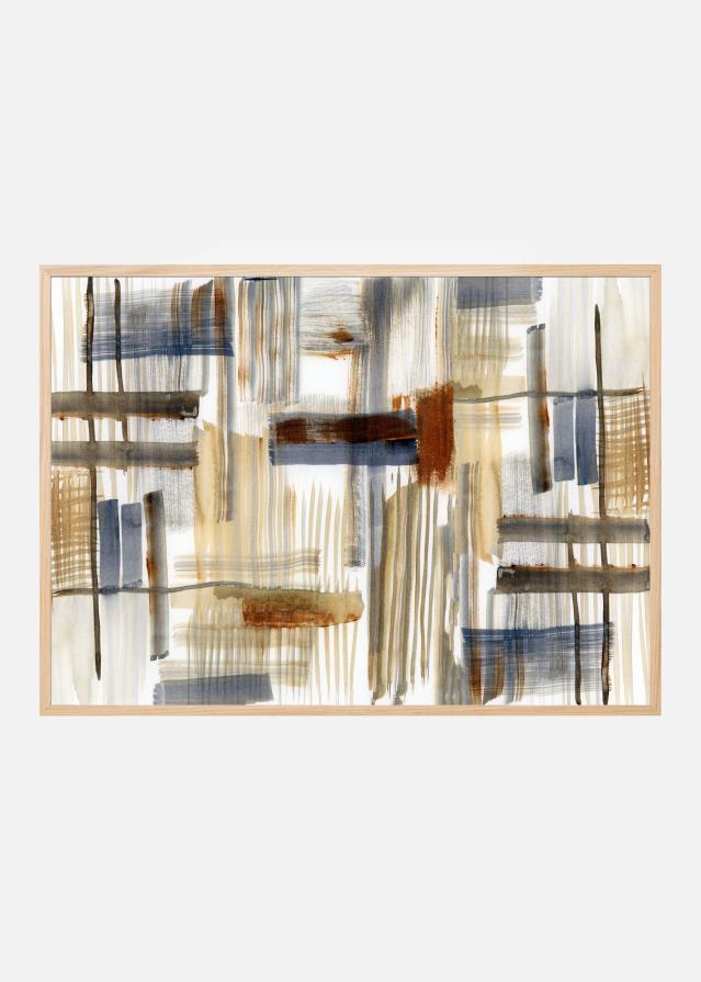 Earthtone Shapes Plagát