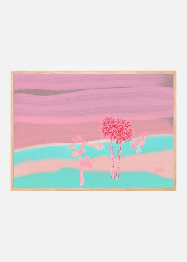 Beach Sundown In Sicily Plagát