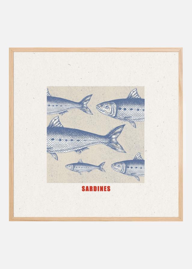 Blue Fish Harmony Plagát