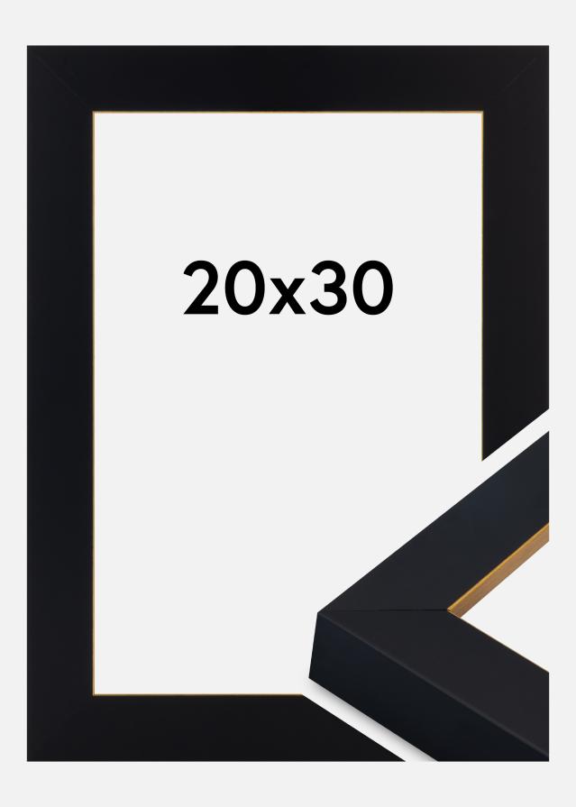 Rám Sussex Akrylové sklo Čierna/Zlatá 20x30 cm