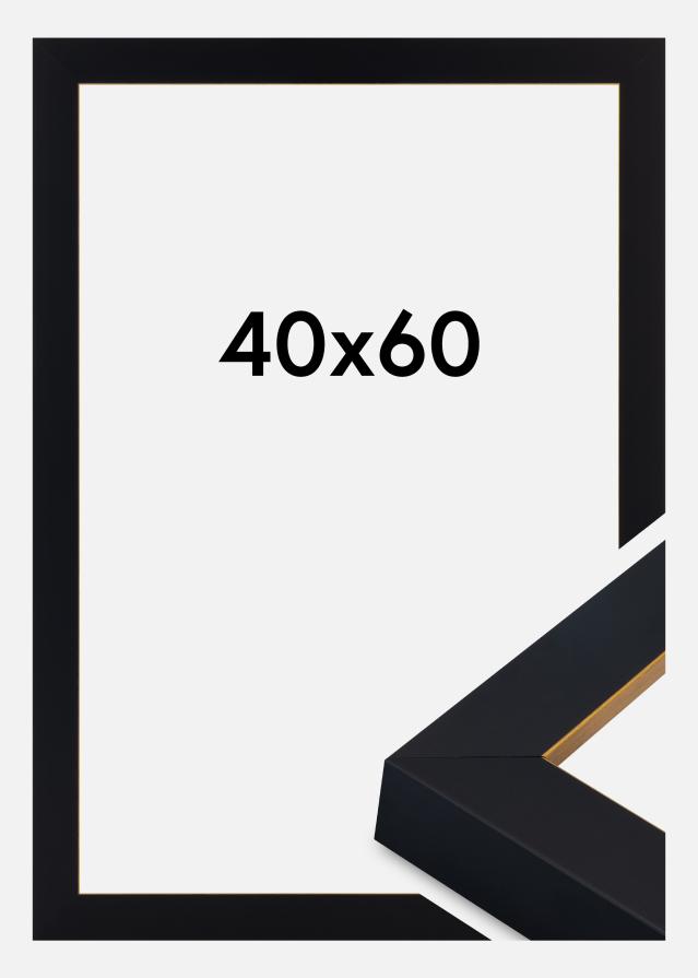 Rám Sussex Akrylové sklo Čierna/Zlatá 40x60 cm