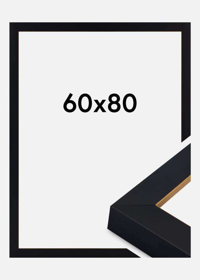 Rám Sussex Akrylové sklo Čierna/Zlatá 60x80 cm