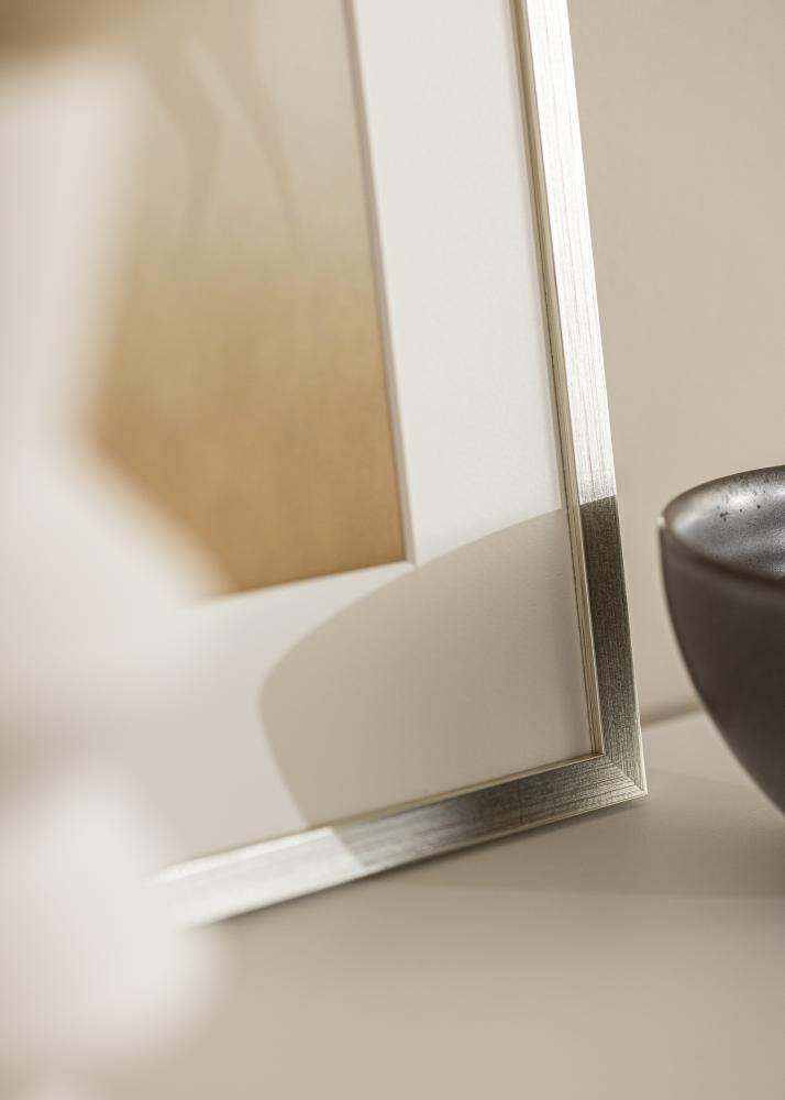 Rám Edsbyn striebro 40x45 cm - Pasparty biela 11x13 inches