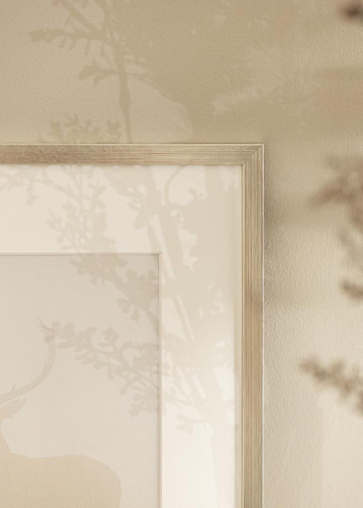 Rám Edsbyn striebro 40x45 cm - Pasparty biela 11x13 inches