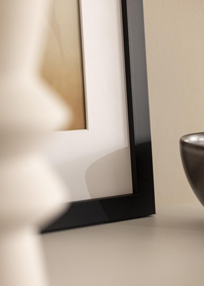 Rám Čierna Drevo 68x98 cm - Pasparty Biela 56x76 cm