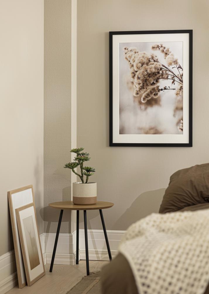 Rám Čierna Drevo 68x98 cm - Pasparty Biela 56x76 cm