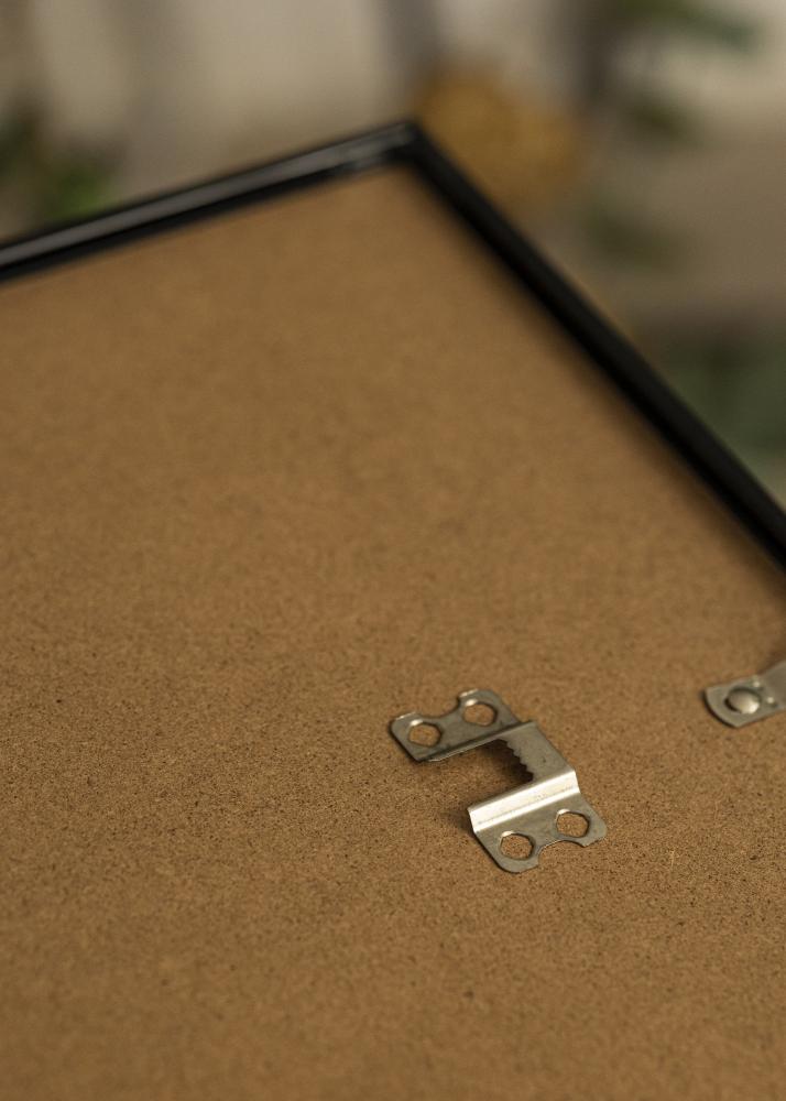 Rám Scandi matná čierna 25x25 cm - Pasparty Biela 16x16 cm