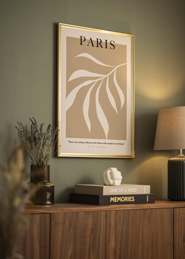 Rám Gala Zlato 70x100 cm - Pasparty Biela 50x85 cm