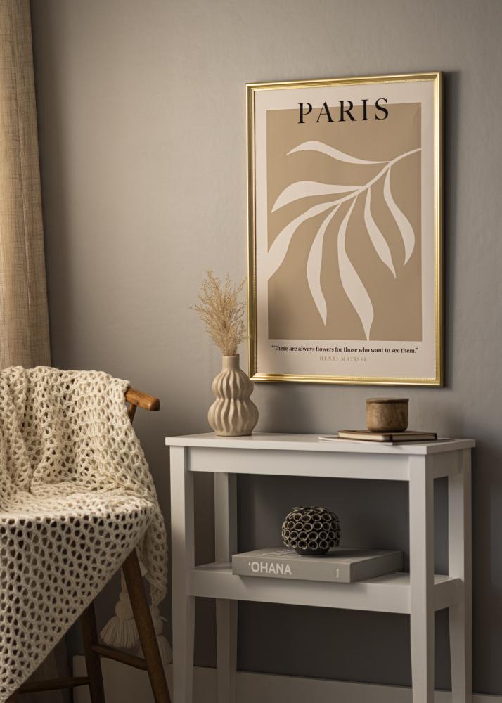 Rám Gala Zlato 70x100 cm - Pasparty Biela 50x85 cm