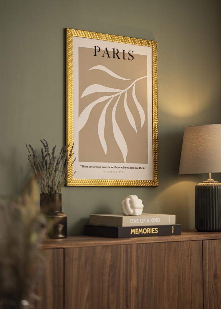 Rám Grace Zlato 40x50 cm - Pasparty biela 11x15 inches