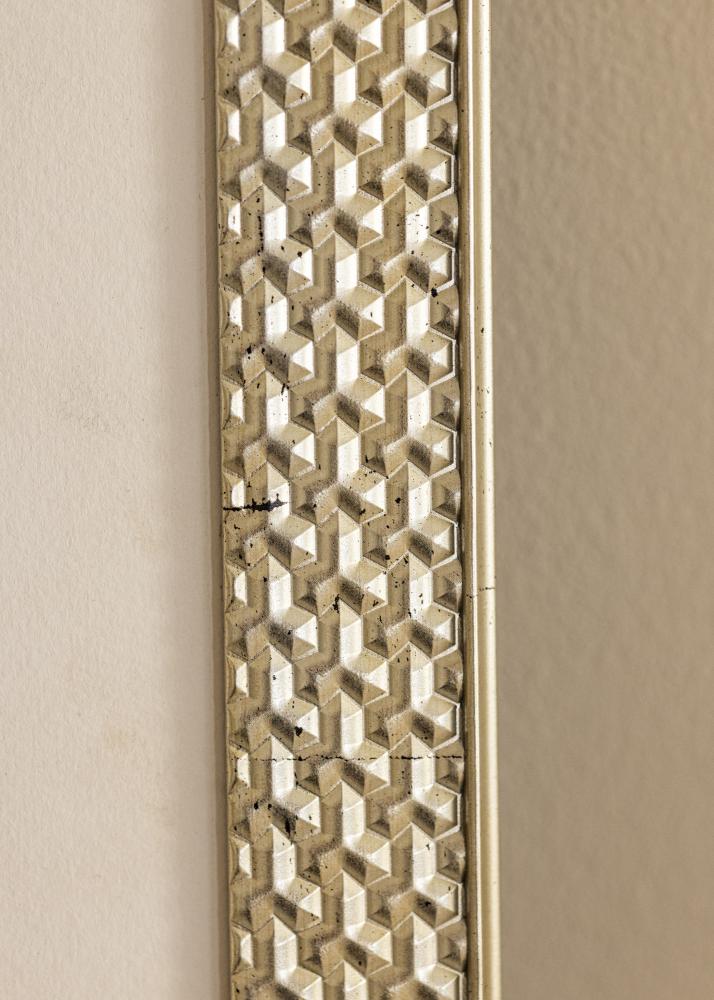 Rám Grace striebro 30x40 cm - Pasparty Biela 22x32 cm