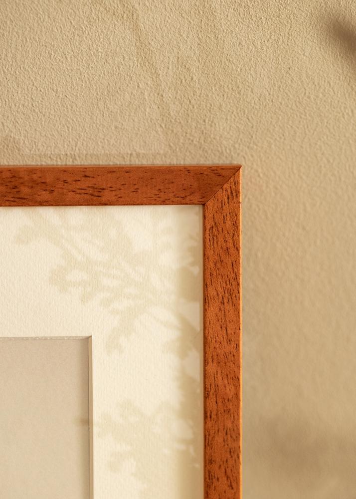 Rám Ares Čerešňa 50x70 cm - Pasparty Biela 16x23 inches