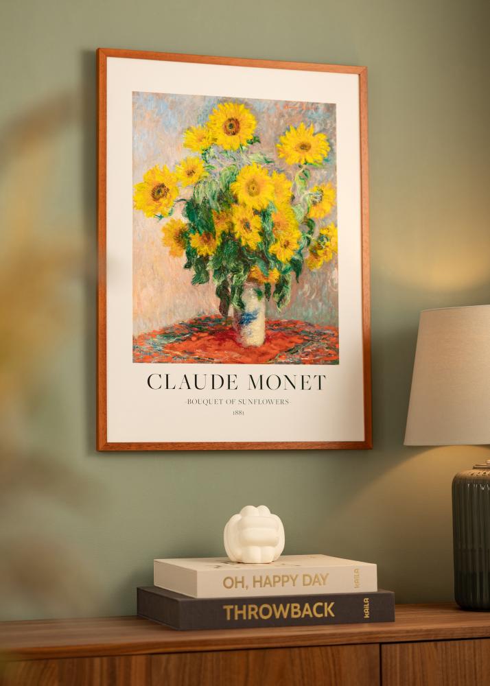 Rám Ares Čerešňa 50x70 cm - Pasparty Biela 16x23 inches