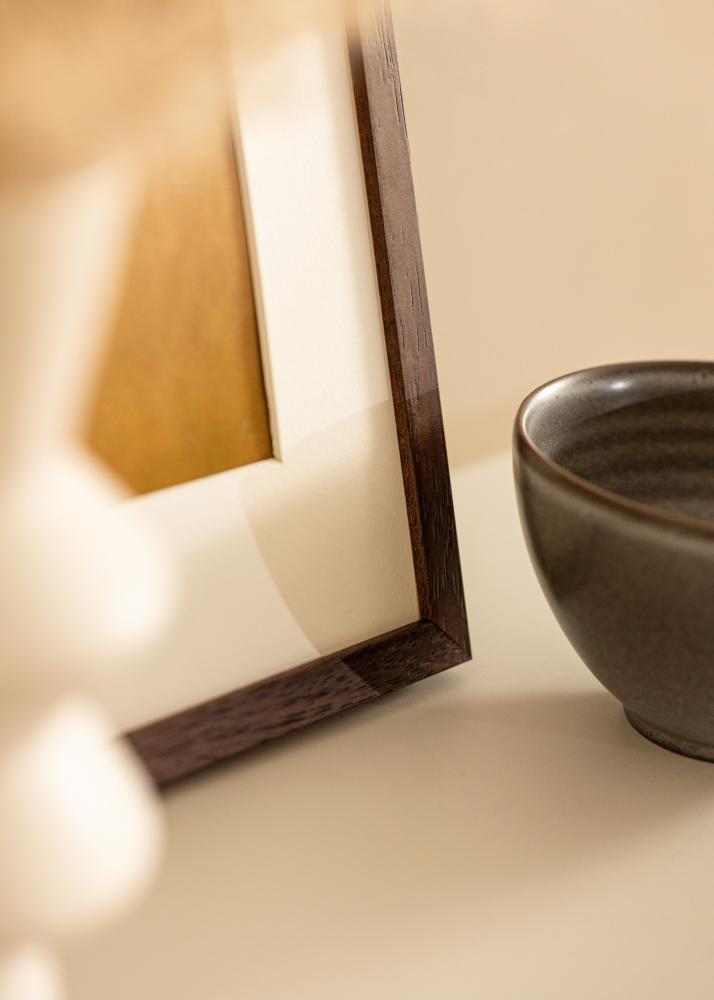 Rám Ares Teak 28x35 cm - Pasparty biela 7x10 inches