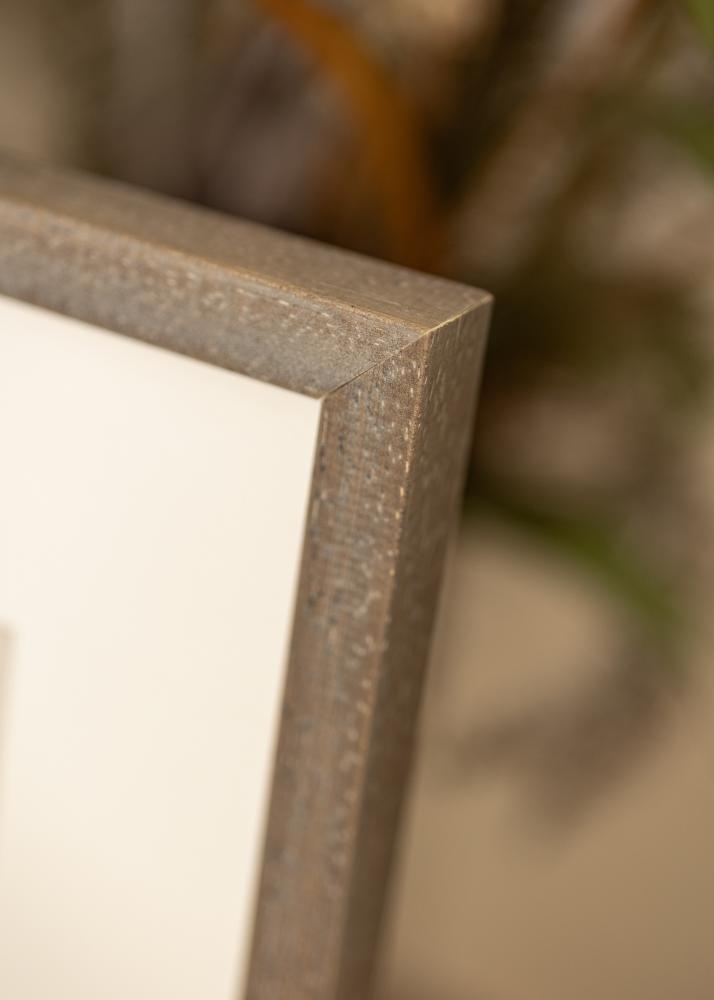 Rám Ares sivá 45x60 cm - Pasparty Biela 32x45 cm