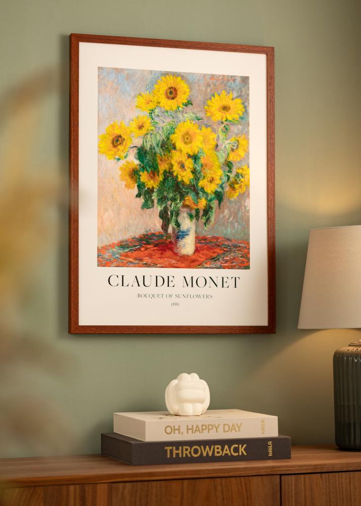 Rám Hermes Čerešňa 42x59,4 cm - Pasparty Biela 25x38 cm