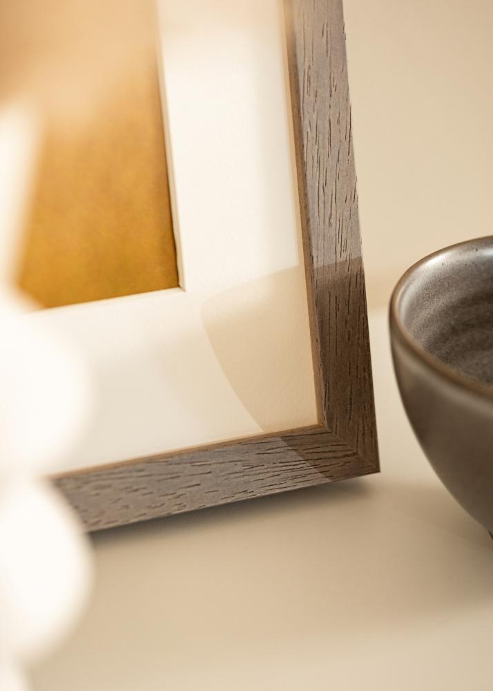 Rám Hermes sivá 60x60 cm - Pasparty Biela 50x50 cm