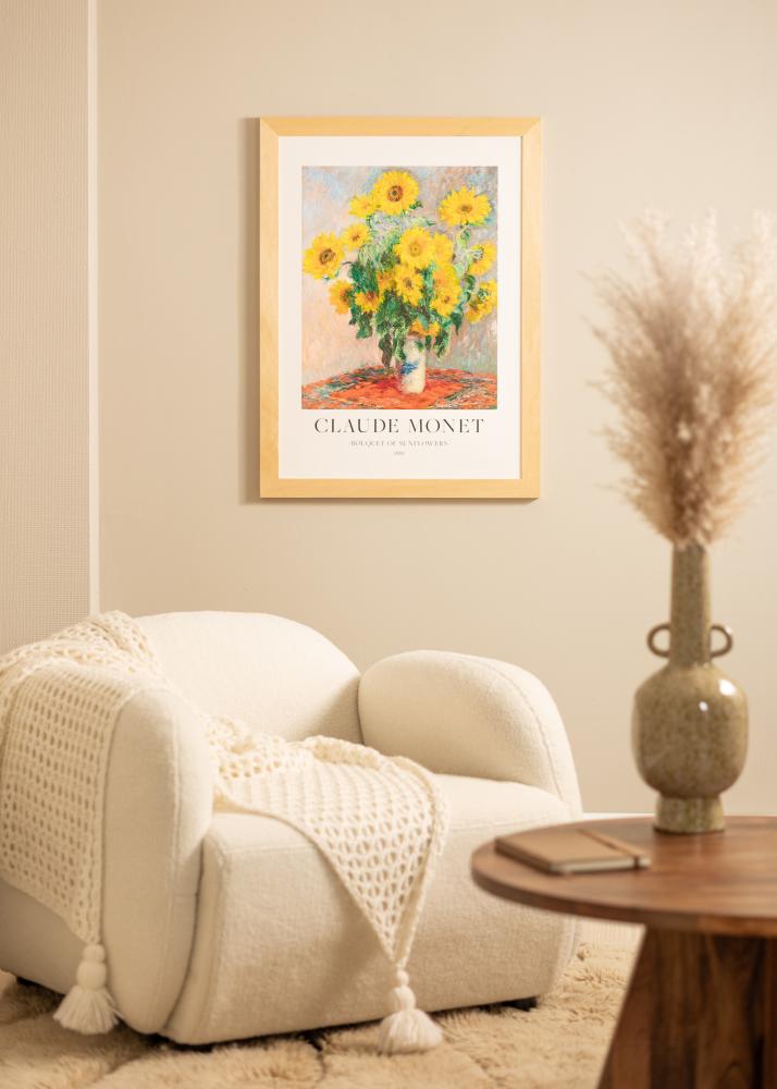 Rám Juno drevo 40x50 cm - Pasparty Biela 27,5x37 cm