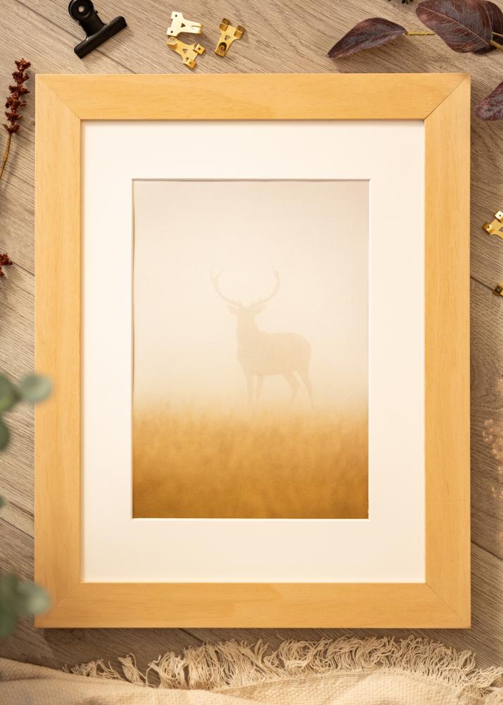 Rám Juno drevo 40x50 cm - Pasparty Biela 27,5x37 cm