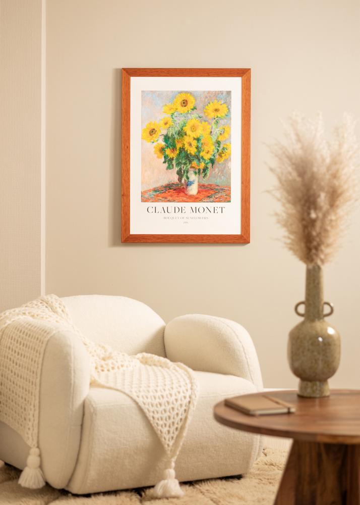 Rám Juno Čerešňa 28x35 cm - Pasparty Biela 20x25 cm