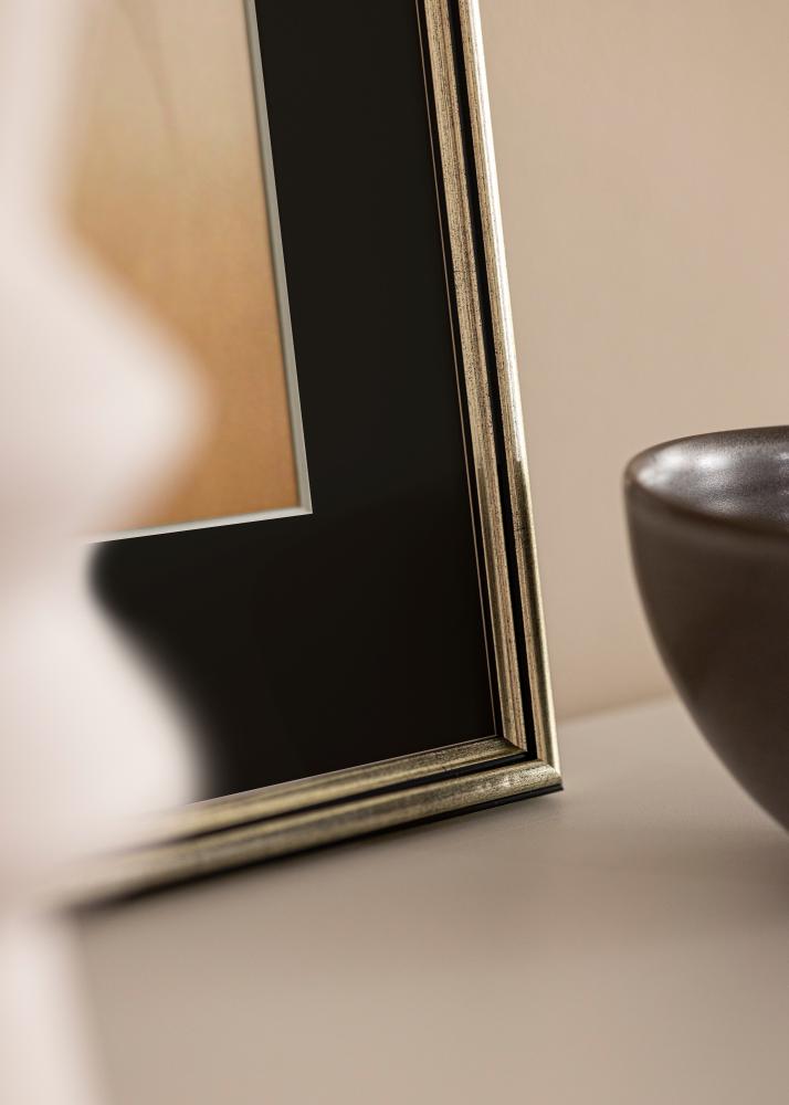 Rám Horndal Strieborná 60x60 cm - Pasparta Cierna 50x50 cm