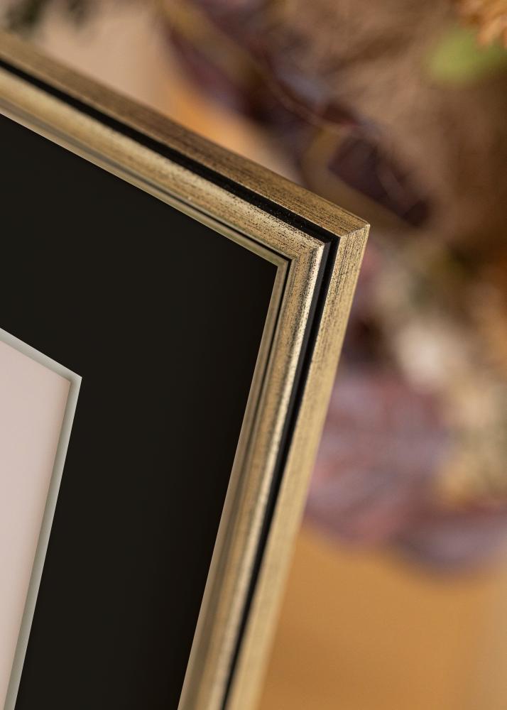 Rám Horndal Strieborná 60x60 cm - Pasparta Cierna 50x50 cm