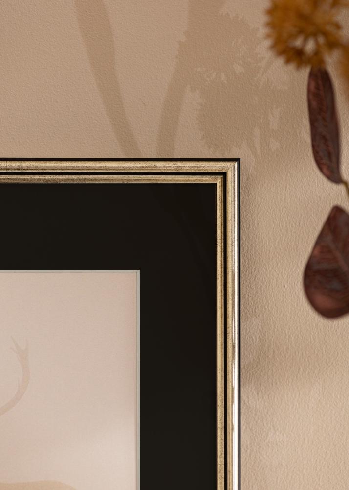 Rám Horndal Strieborná 60x60 cm - Pasparta Cierna 50x50 cm