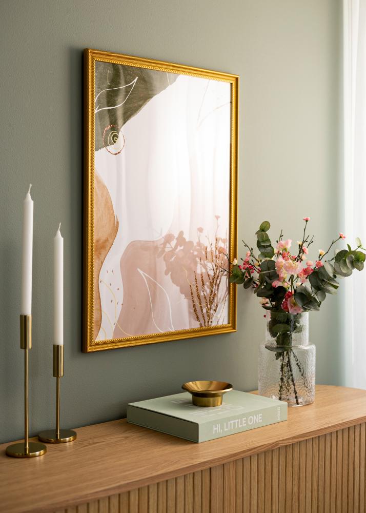 Rám Lattice zlatá 40x50 cm - Pasparty biela 12x15 inches