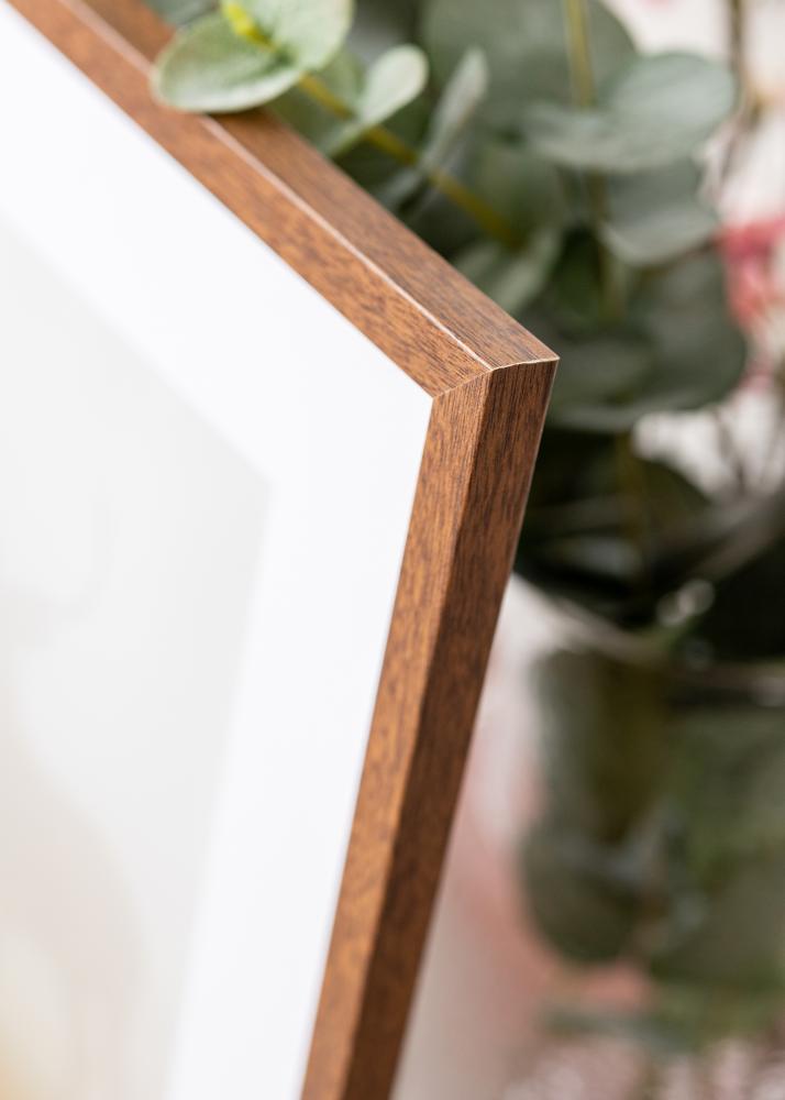 Rám Modern teplá hnedá 50x70 cm - Pasparty Biela 40x60 cm