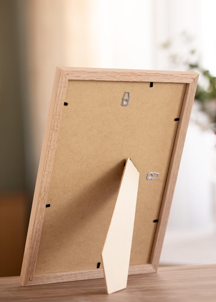 Rám Tidlös Masívny Dub 20x30 cm - Passepartout Biela 15x21 cm