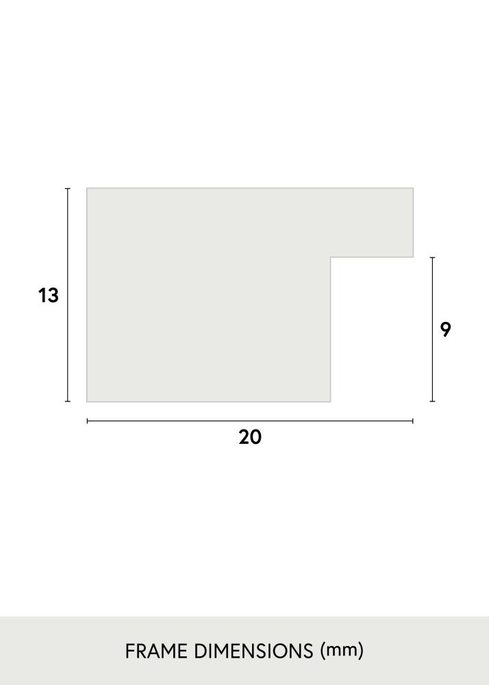 Rám Jämtland Akrylové sklo Čierna 25x60 cm