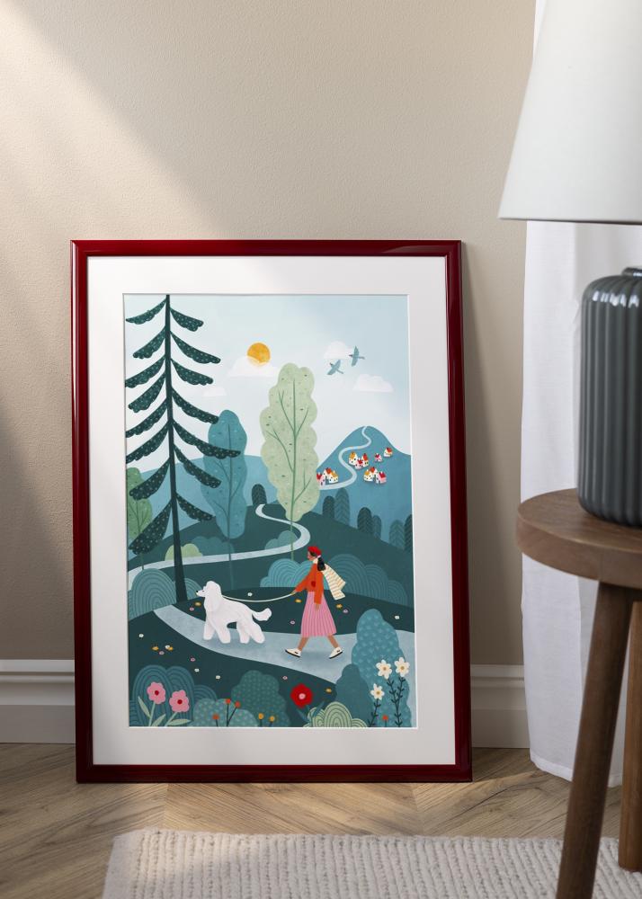 Rám Dorset Akrylové sklo tmavočervený 21x29,7 cm (A4)