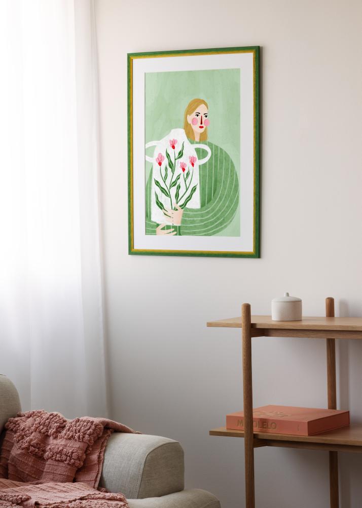 Rám Cornwall Akrylové sklo Zelený 30x30 cm