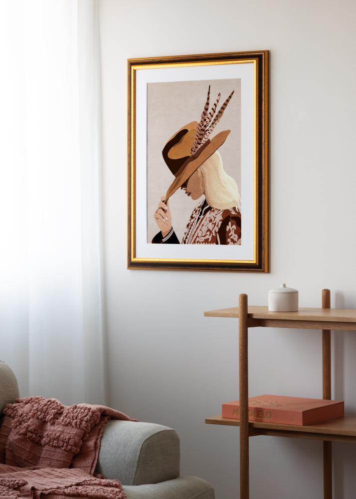 Rám Aberystwyth Akrylové sklo Zlatá 50x70 cm