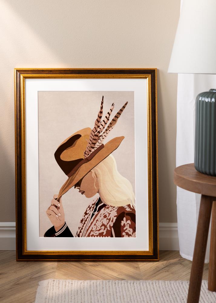 Rám Aberystwyth Akrylové sklo Zlatá 50x70 cm