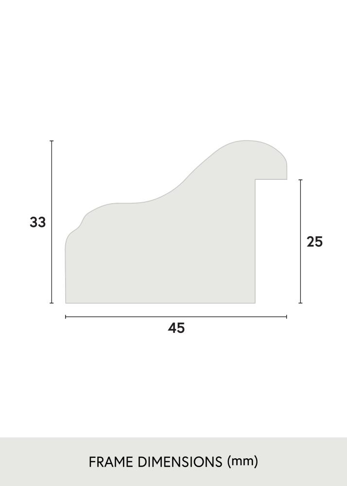 Rám Aberystwyth Akrylové sklo Zlatá 50x70 cm