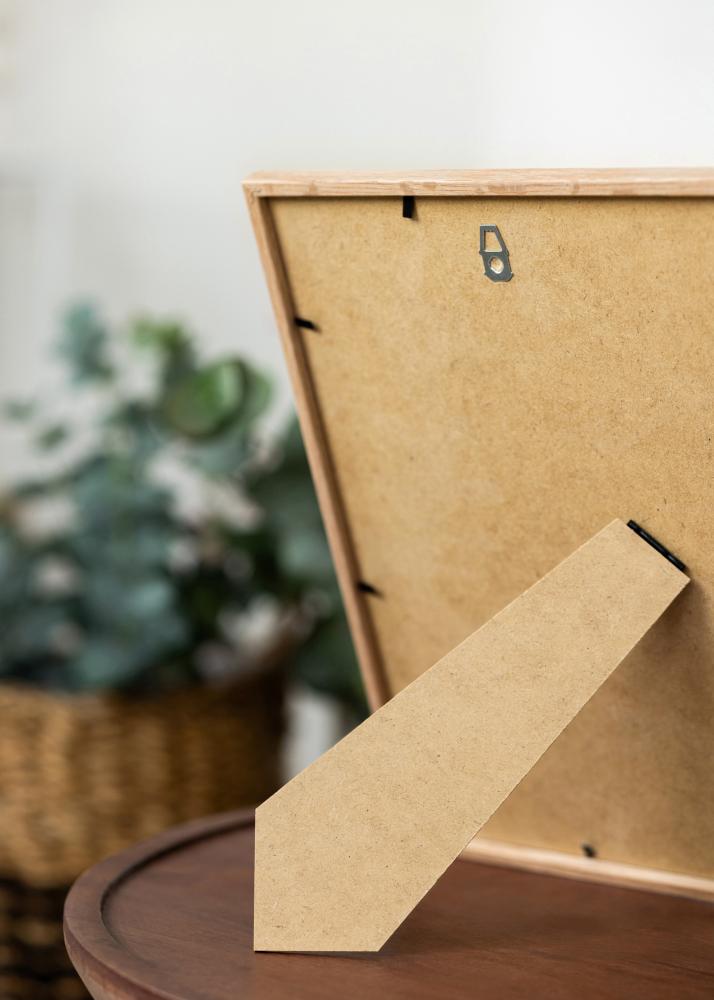 Rám Úzky dub 15x15 cm - Pasparta Biela 10x10 cm