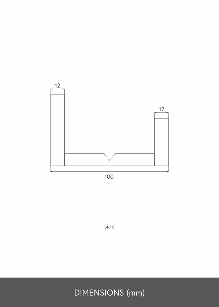 KAILA Polička na obrazy biela 150 cm