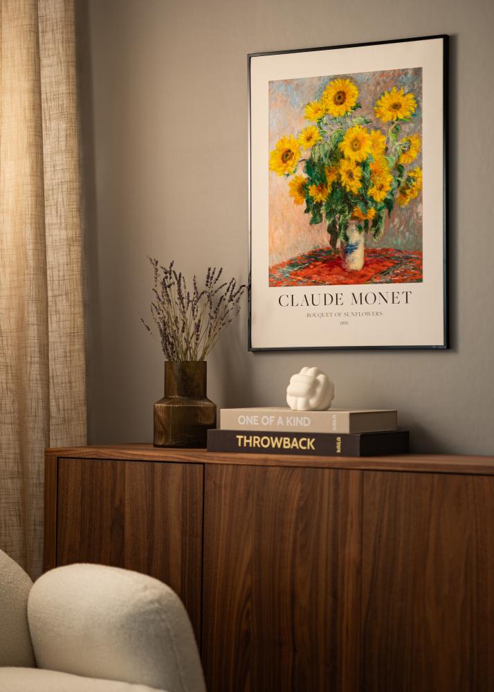 Hliníkový rám Akrylové sklo Cierna 50x60 cm