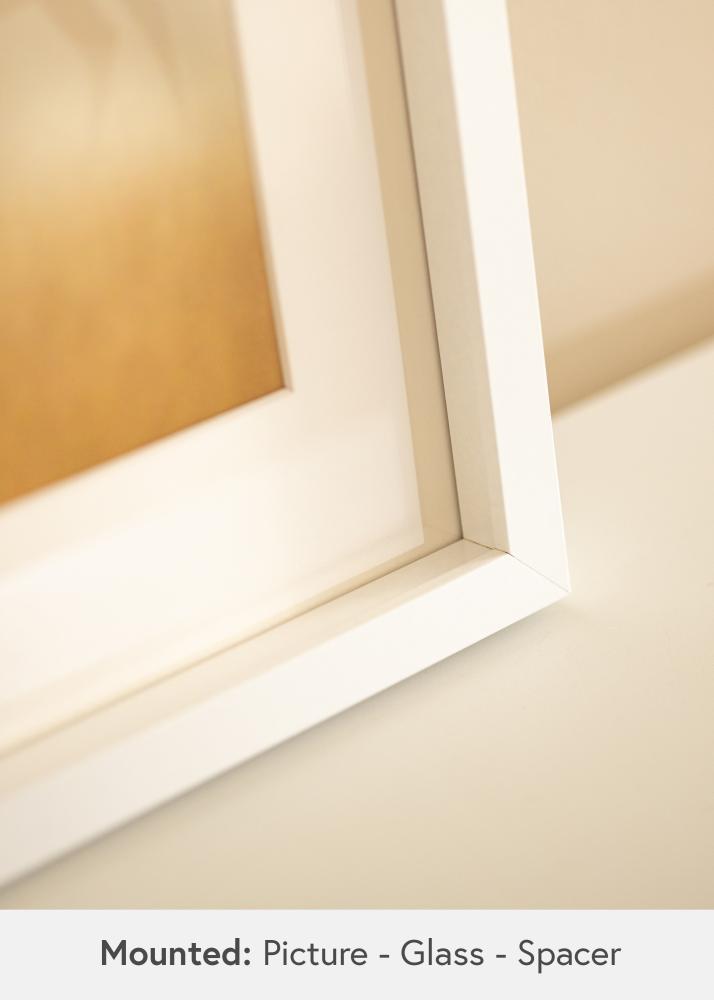 BGA rám krabice Biela 50x70 cm - Pasparty Biela 40x60 cm