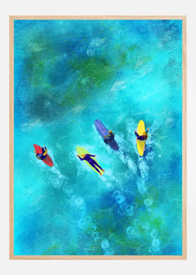 Surfer Dudes Plagát