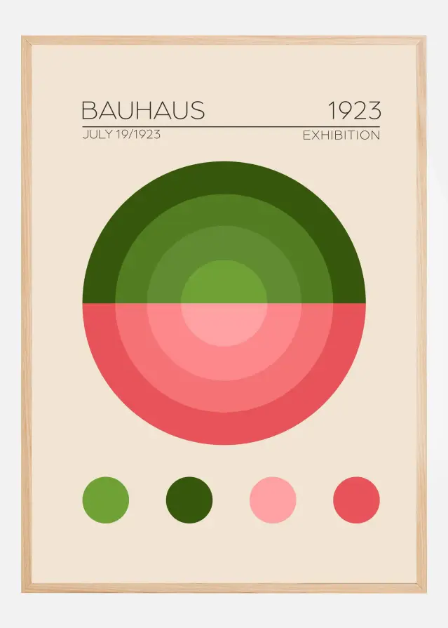 Bauhaus Yesil Daire Plagát