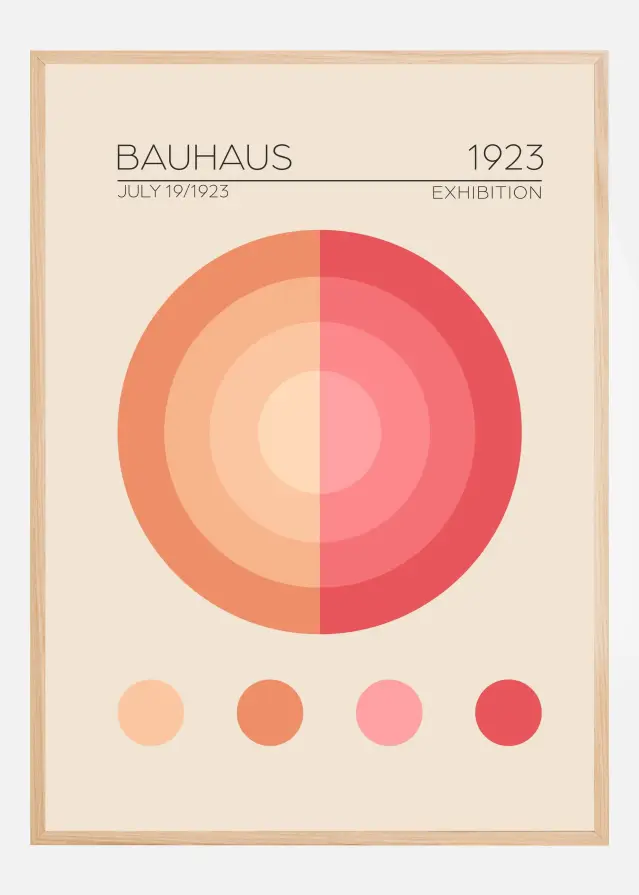 Bauhaus Pembe Daire Plagát