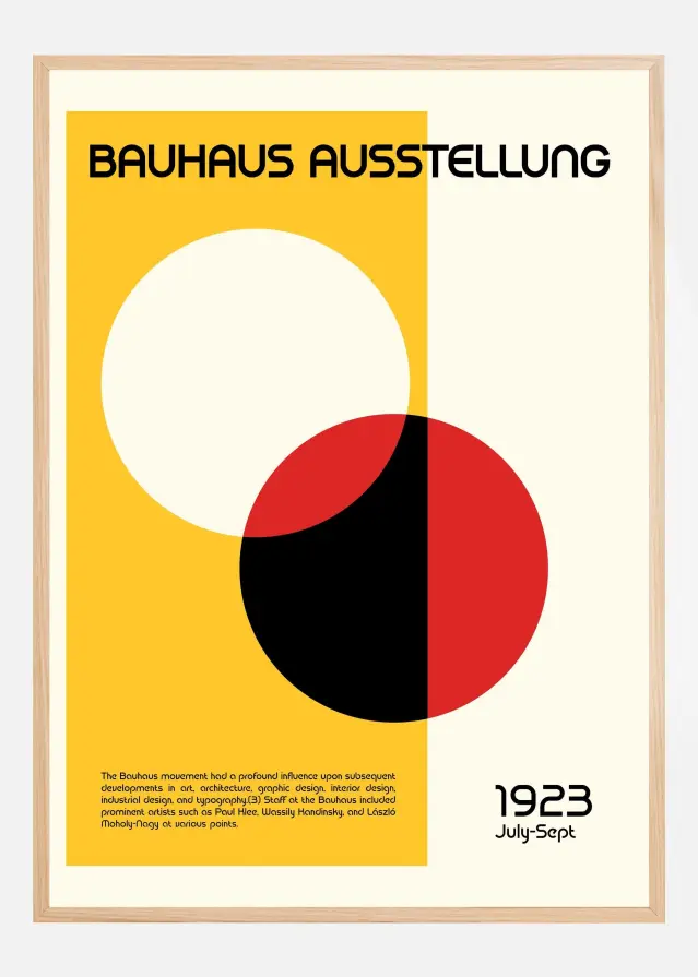Bauhaus Ausstellung Plagát
