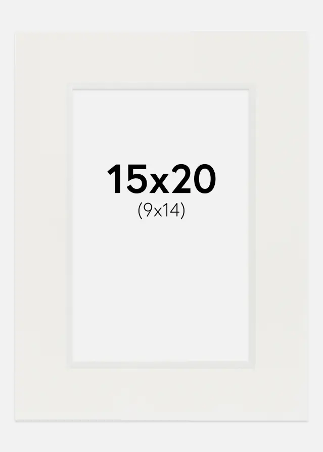 Pasparta Biela 3 mm Biely stred 15x20 cm (9x14)